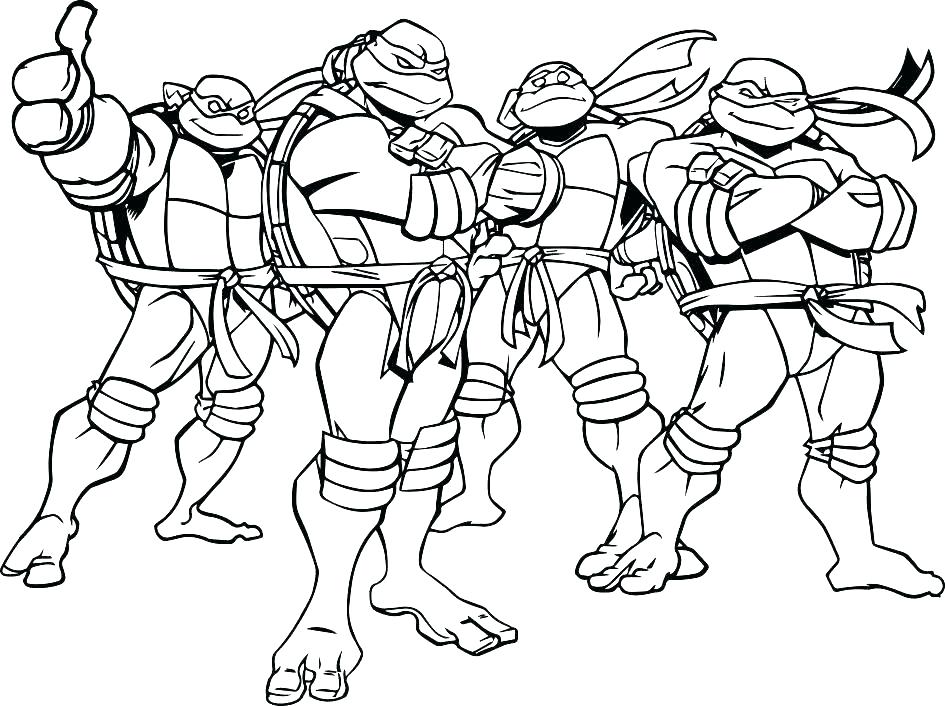 945x706 Mutant Ninja Turtles Coloring Page Free Download Teenage Mutant