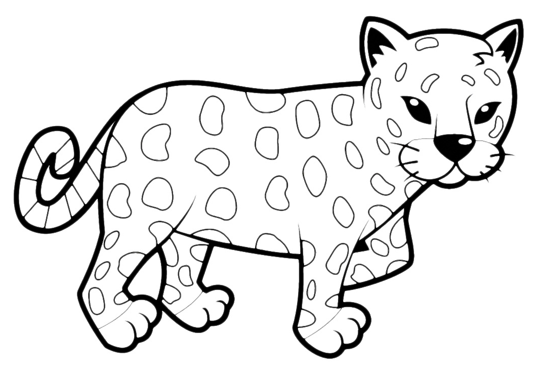 Leopard Coloring Pages
