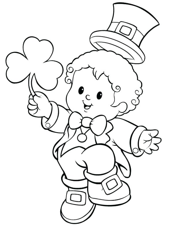 600x799 Complete The Leprechaun Coloring Page Coloring Pages Leprechaun