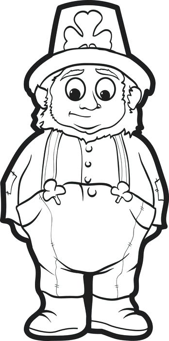 348x700 Leprechaun Coloring Pages Free Saint Day Coloring Pages Leprechaun