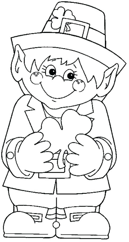 546x1024 Leprechaun Coloring Page March Tearing Girl Pages