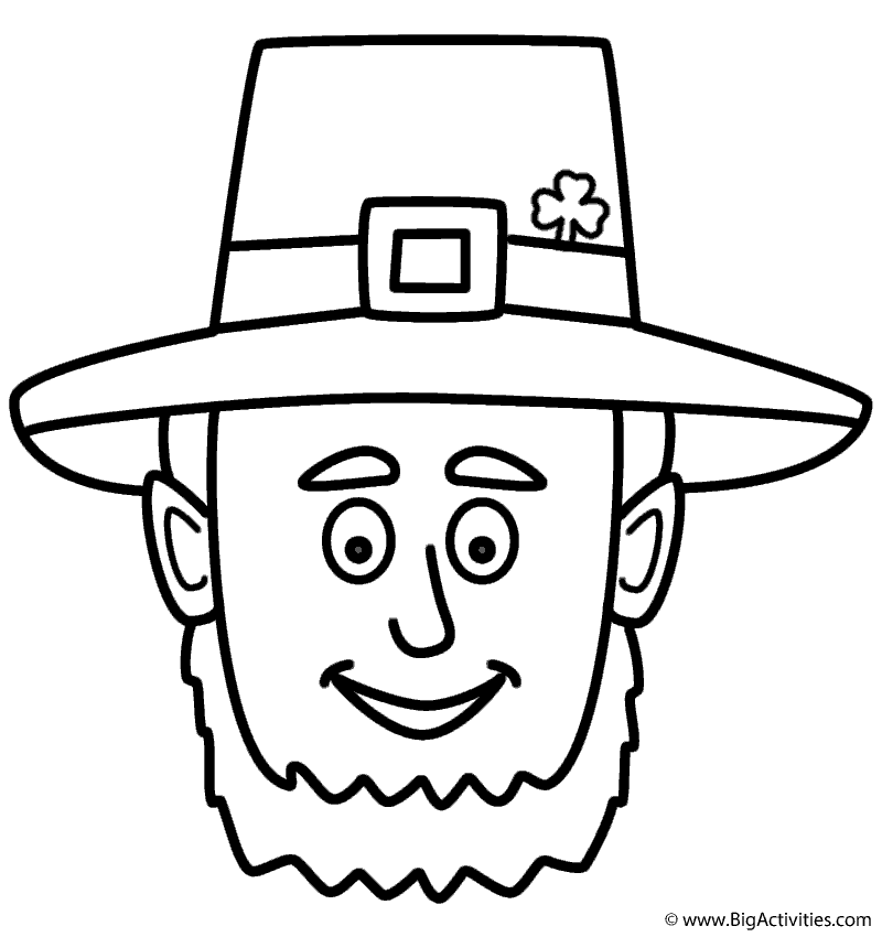 800x850 Leprechaun Face