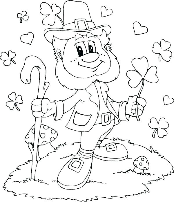 600x696 Leprechaun Coloring Page Leprechaun Coloring Page Fresh Printable