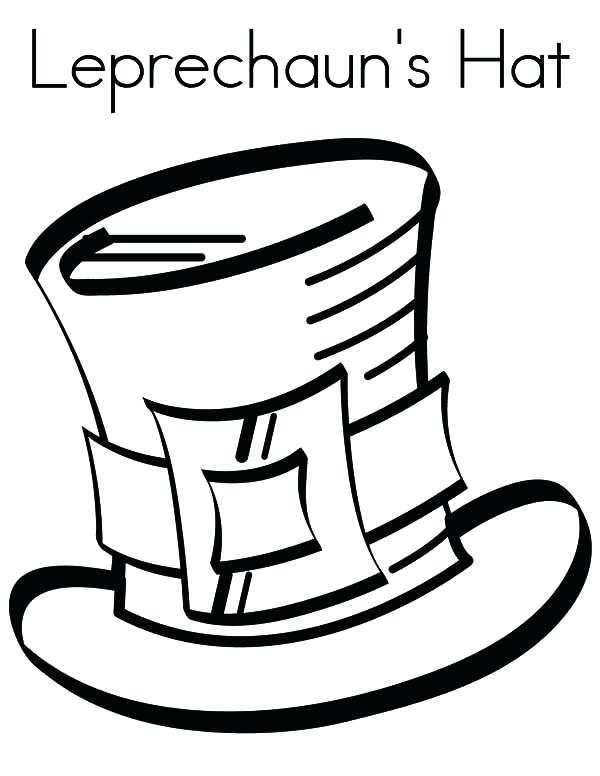 600x776 Leprechaun Hat Coloring Page Free Coloring Pages Leprechaun Hat