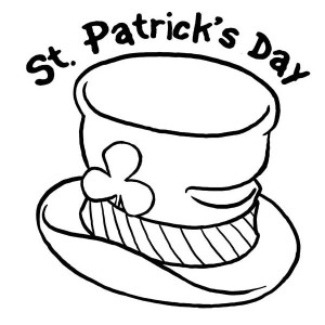 300x300 St Patricks Day, St Patricks Day And Leprechauns Hat Coloring Page