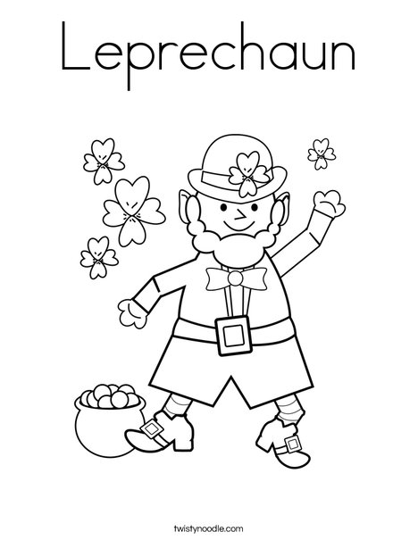 468x605 Leprechaun Coloring Page