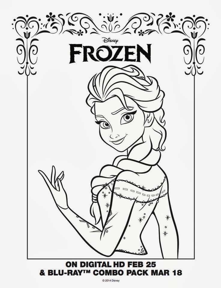 736x962 Here's The Elsa Coloring Page We Liked Best. Click The Picture