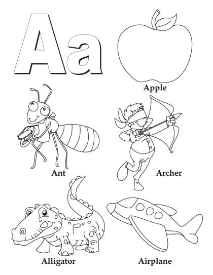 420x543 Letter A Coloring Pages Plus The Letter A Coloring Page Book Star