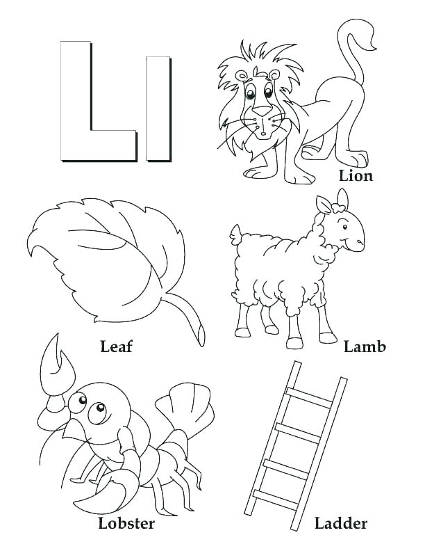 612x792 Alphabet Letter Color Pages Letter Coloring Pages Printable Letter
