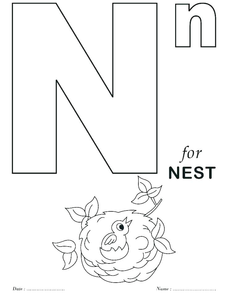 738x954 Letter A Coloring Pages For Toddlers Free Alphabet Coloring Pages