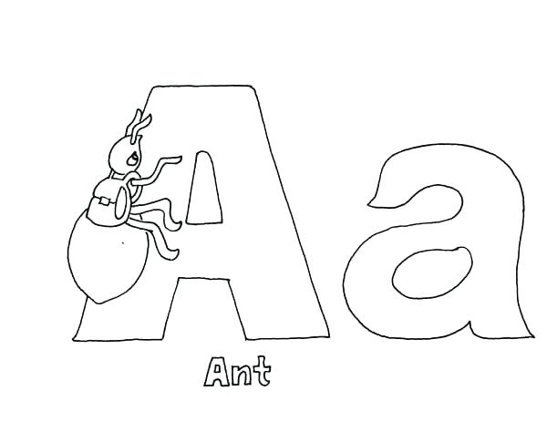 600x474 Letter Coloring Pages For Toddlers Printable Coloring Learning