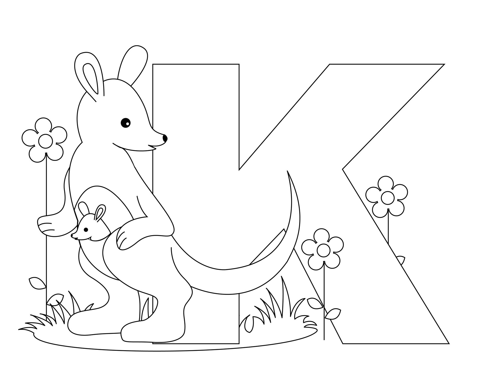 1963x1527 Free Kindergarten Alphabet Worksheets Animal Alphabet Letter K