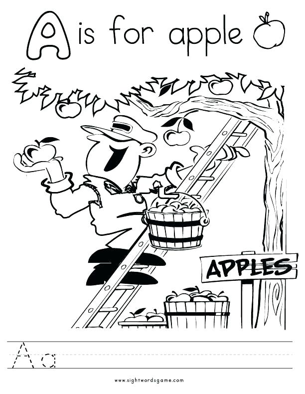 612x790 Coloring Page Letter A A Coloring Pages Letter A Coloring Page