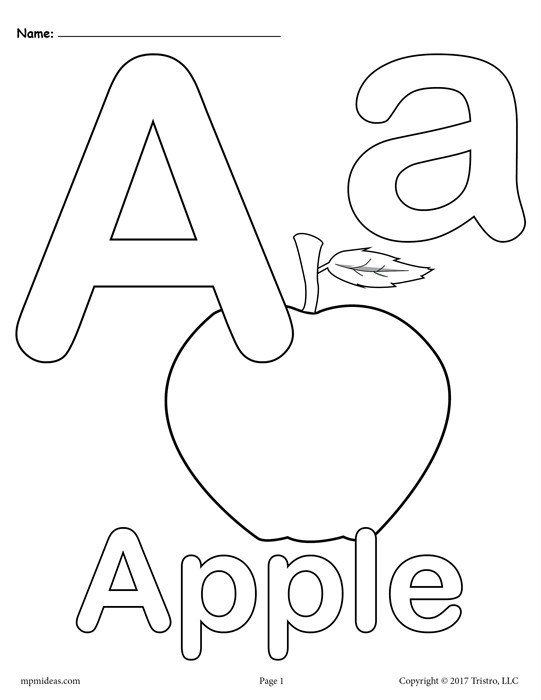 541x700 Alphabetcoloringpage A Upper
