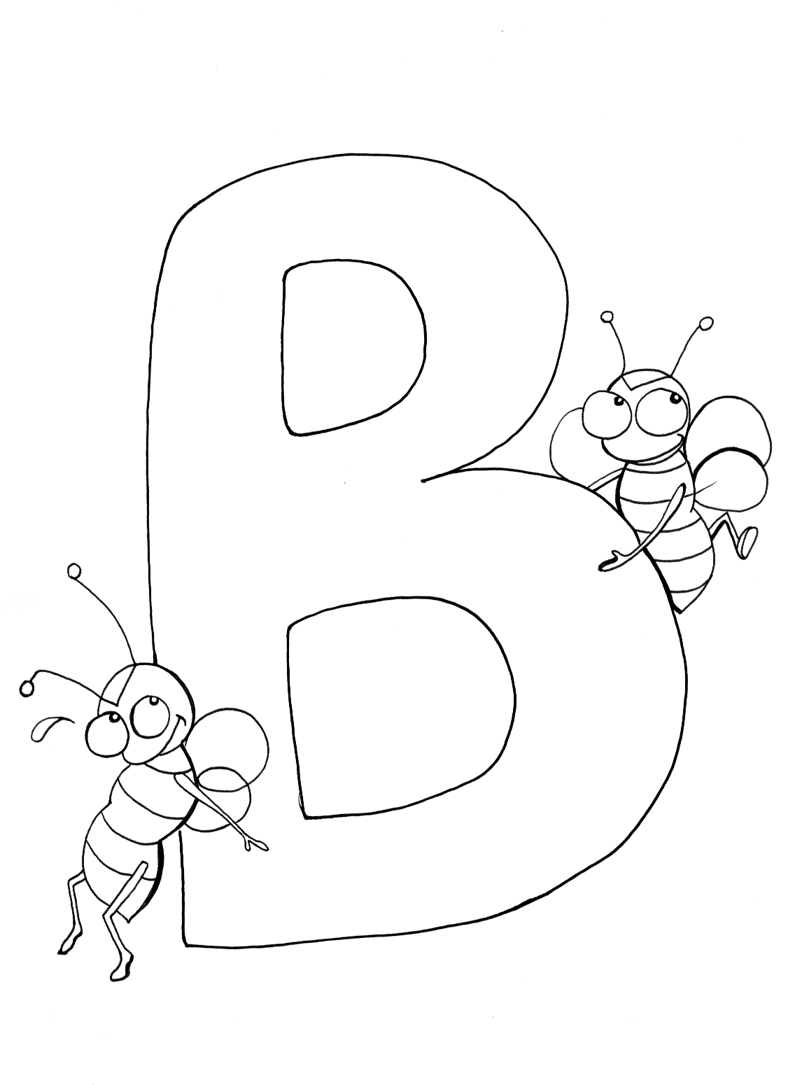 1126x1550 Letter B Coloring Pages For Toddlers Printable Kids 2018