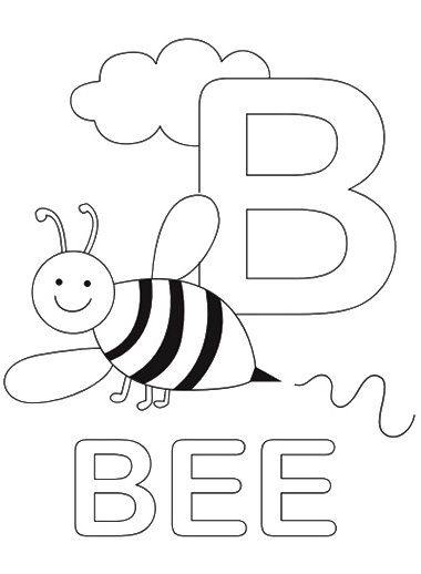 380x518 Letter B Color Sheet