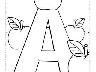 320x240 Preschool Printable Letters 43 Letter A Coloring Pages