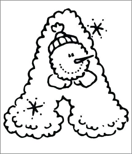429x500 Letter Coloring Pages Kindergarten Kids Coloring Letter A Color