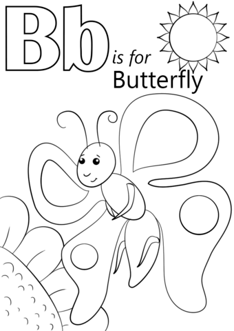 340x480 Letter B Coloring Sheets Printables Alphabet B Coloring Sheets