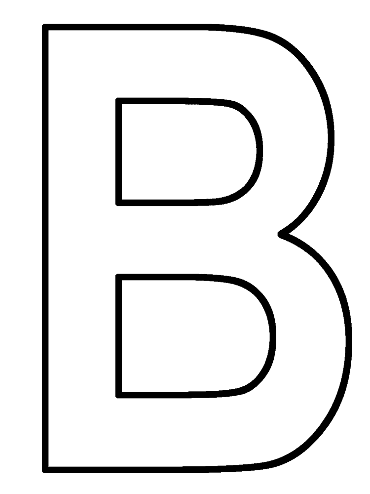 750x1000 Best Letter B Coloring Pages Kids