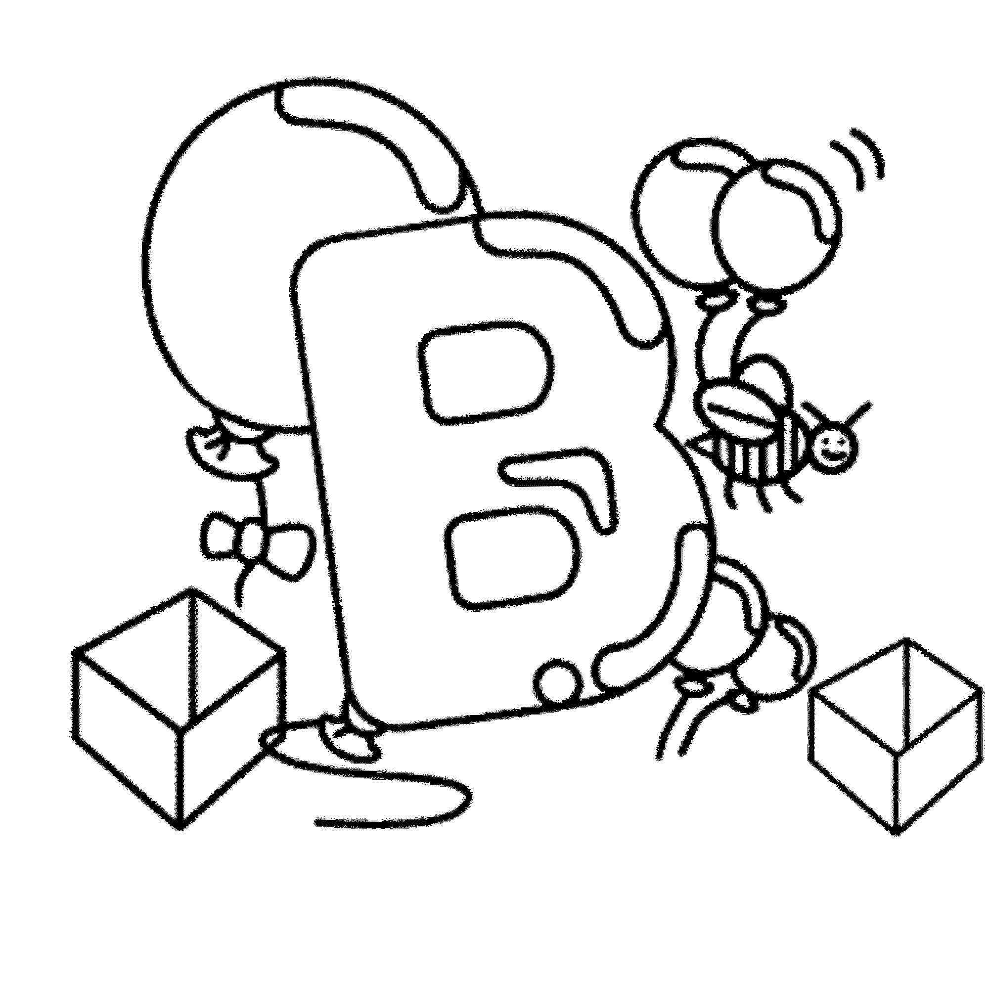 2000x2000 Unique Letter B Coloring Pages Collection Printable Coloring Sheet