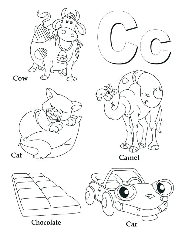Letter C Coloring Pages Printable