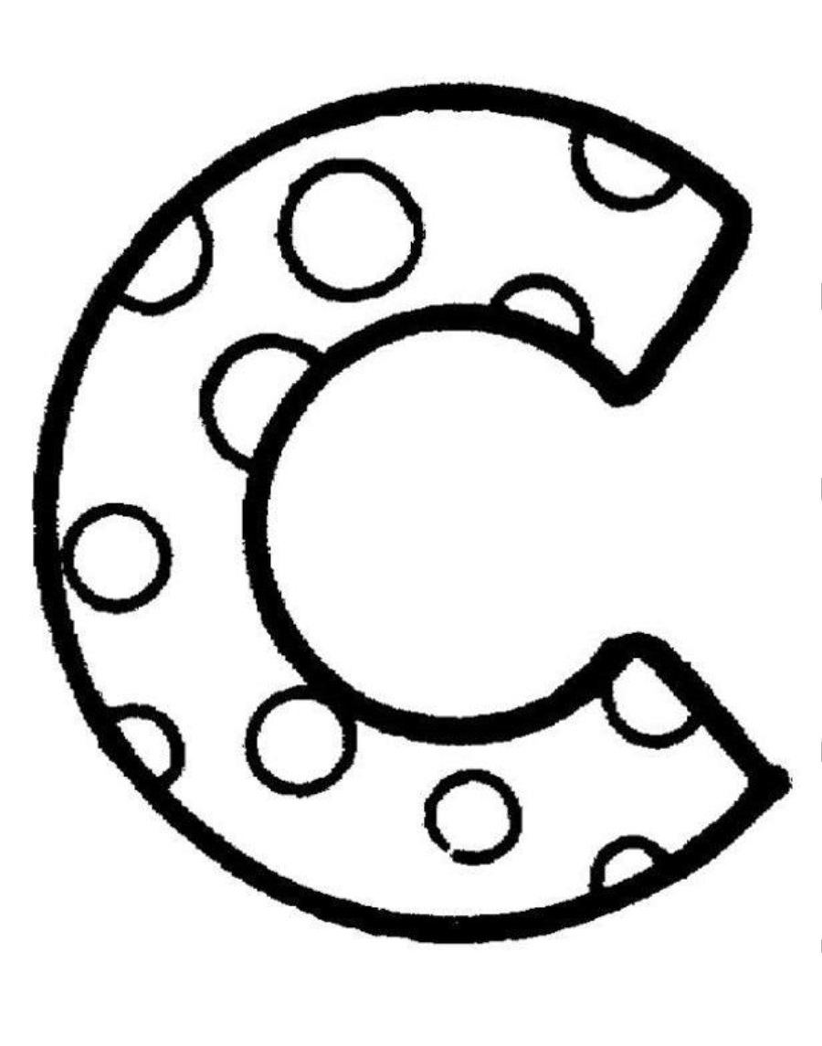 900x1145 Download Coloring Pages Letter C At Childlife Me Within Page