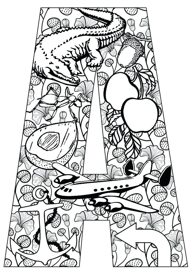 640x912 Alphabet Coloring Pages For Adults L Coloring Pages For Adults