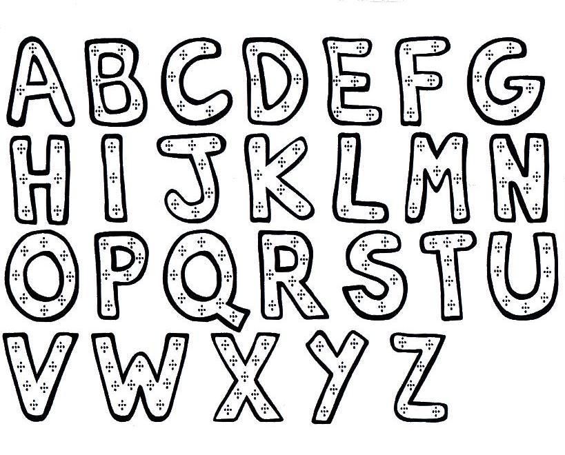 819x660 Letter Coloring Pages