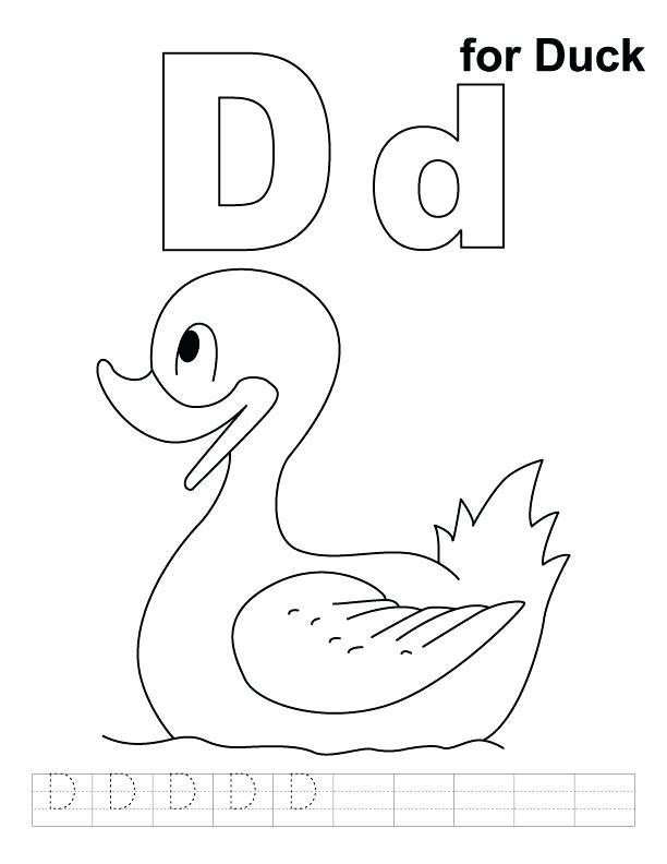 612x792 D Coloring Pages My A To Z Coloring Book Letter F Coloring Page D
