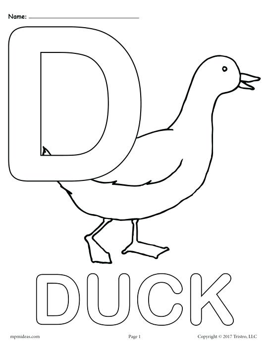 541x700 Letter D Coloring Page Letter D Coloring Pages Color By Numbers