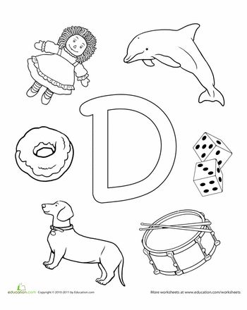 350x440 Preschool Letter D