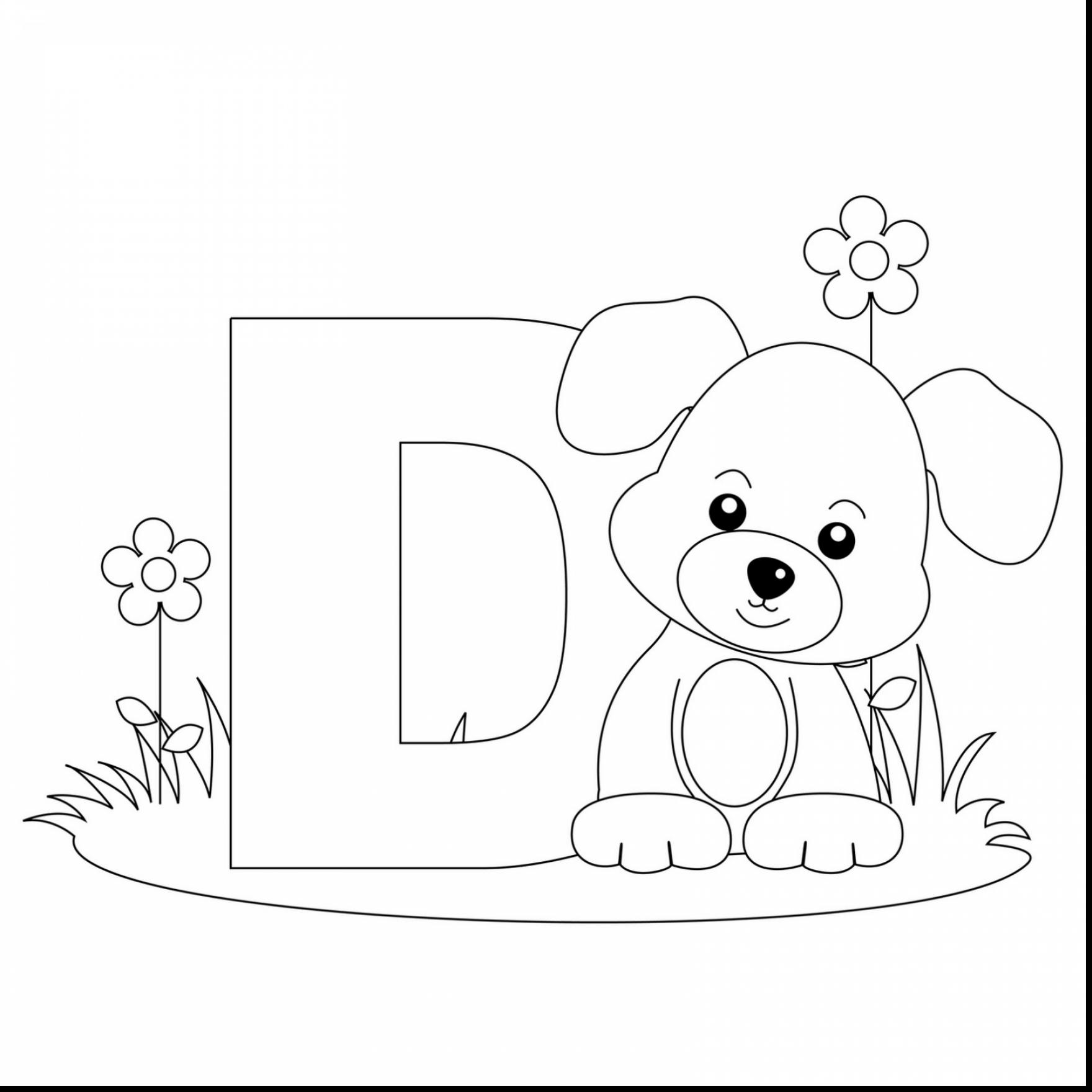 1760x1760 Beautiful Alphabet Letter Worksheet With D Coloring Pages