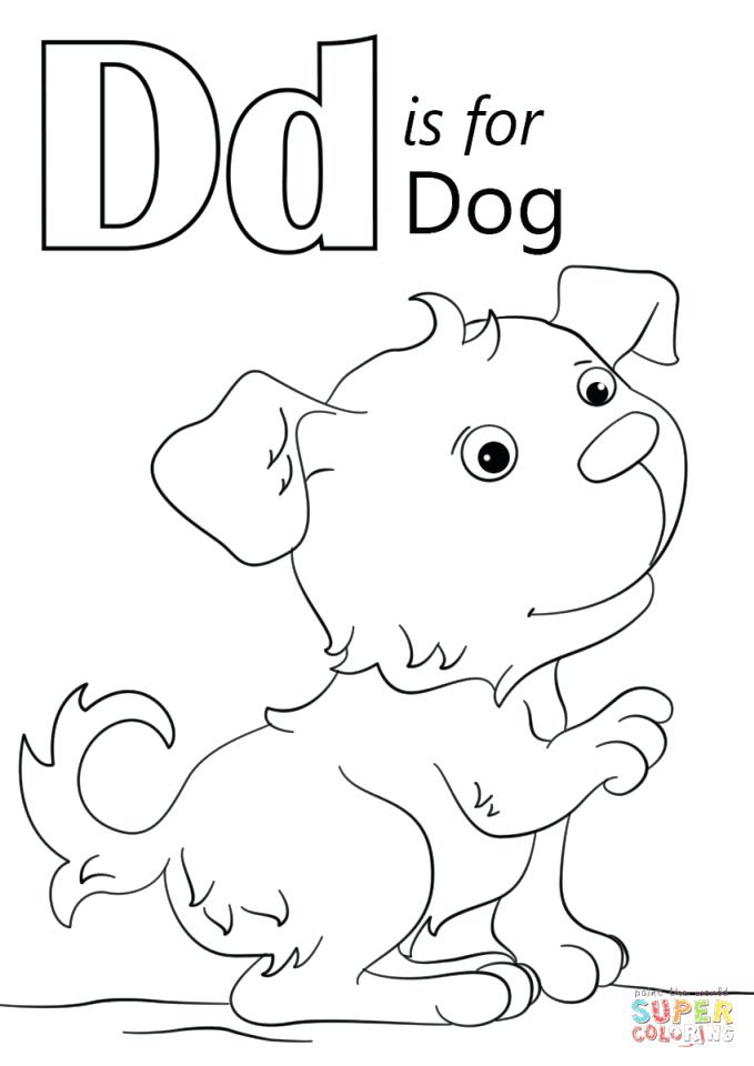 679x960 D Coloring Page