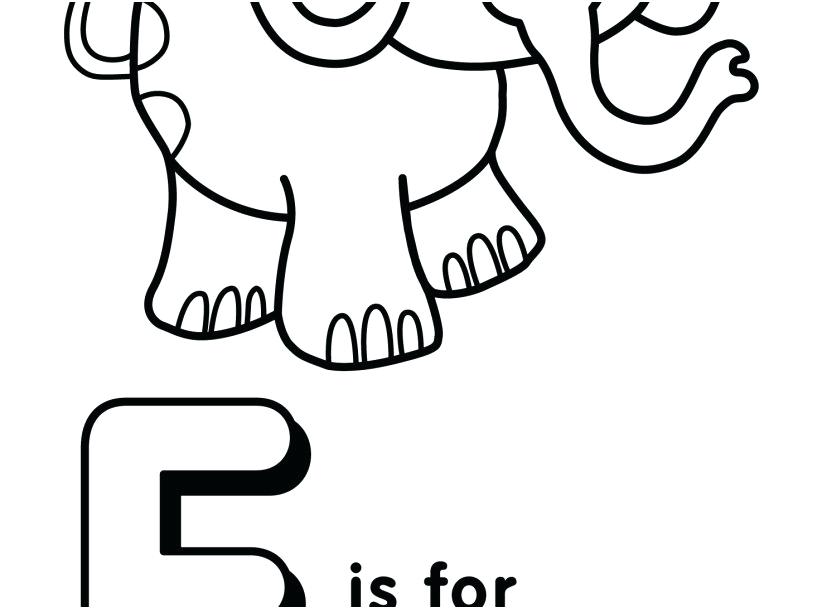 827x609 Letter E Coloring Pages Preschool Shippa.co