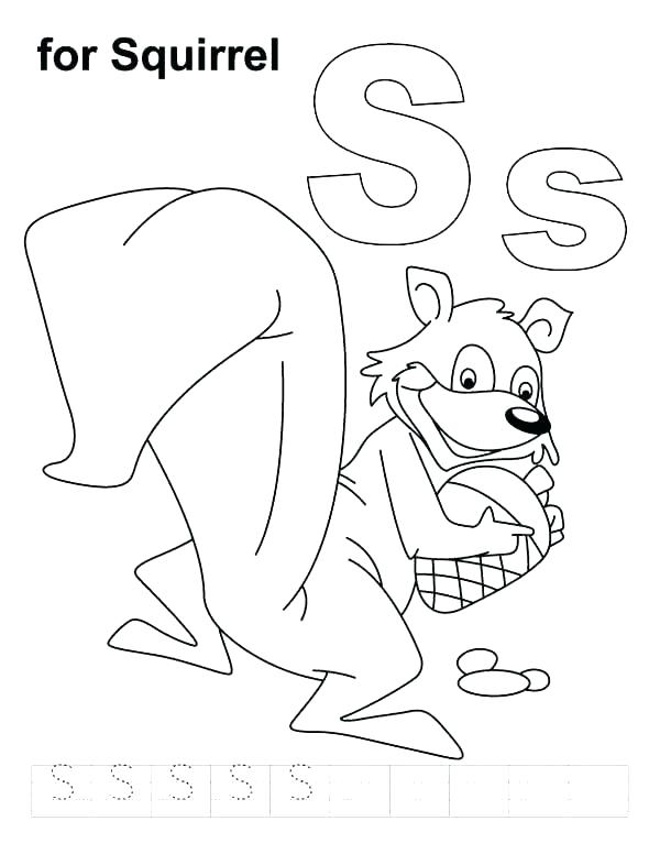 600x776 Letter S Coloring Pages Preschool Alphabet Coloring Pages
