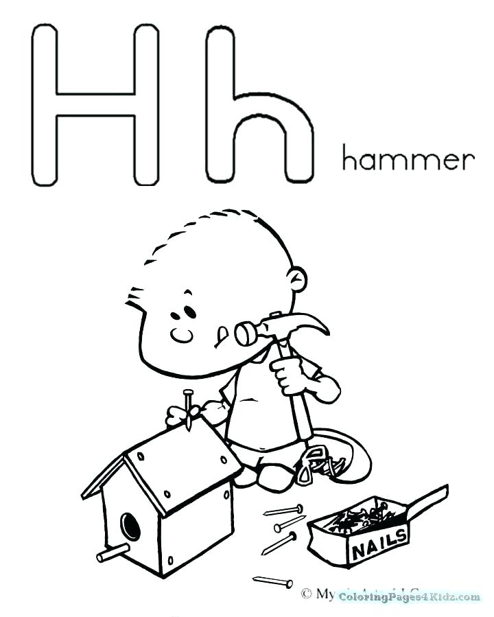 720x899 Letter H Coloring Pages Capital Letter H Coloring Page Alphabet