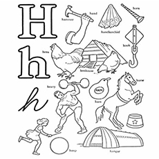 230x230 Top 25 Free Printable Letter H Coloring Pages Online