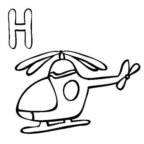 Letter H Coloring Pages Preschool