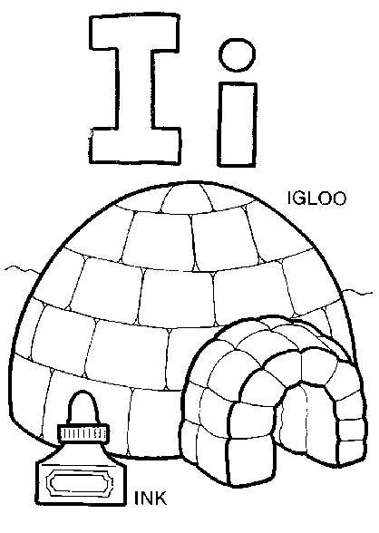 418x588 Coloring Pages With Letter I