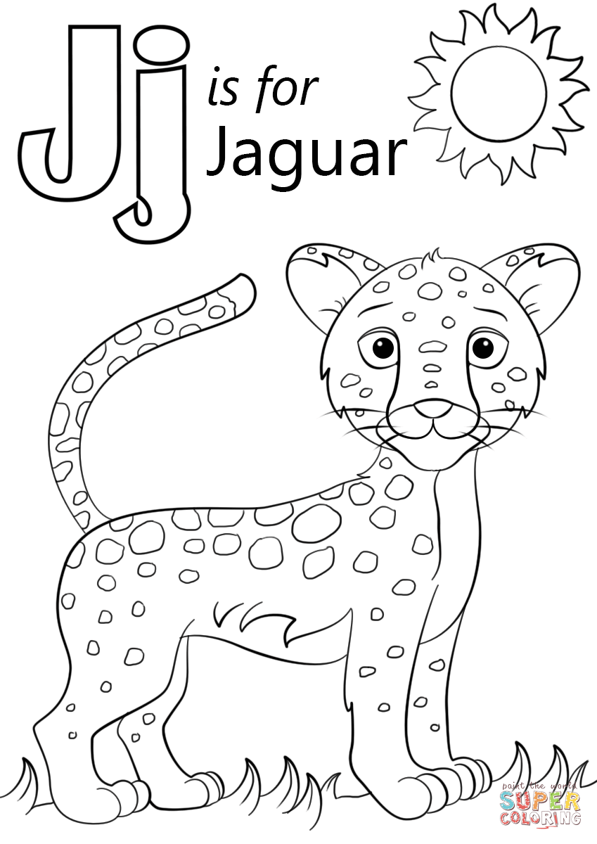 849x1200 Letter J Coloring Pages For Preschool