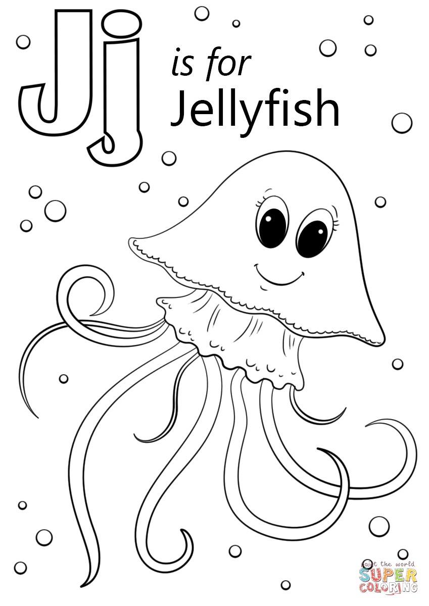 849x1200 Letter J Coloring Sheets