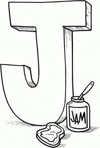 Letter J Coloring Pages For Preschool