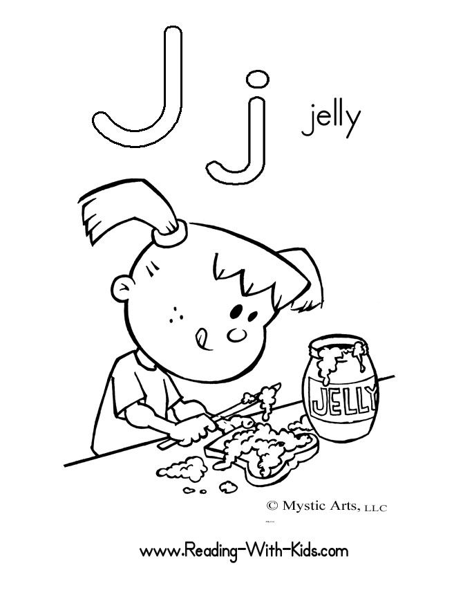 670x863 Letter J Coloring Sheet