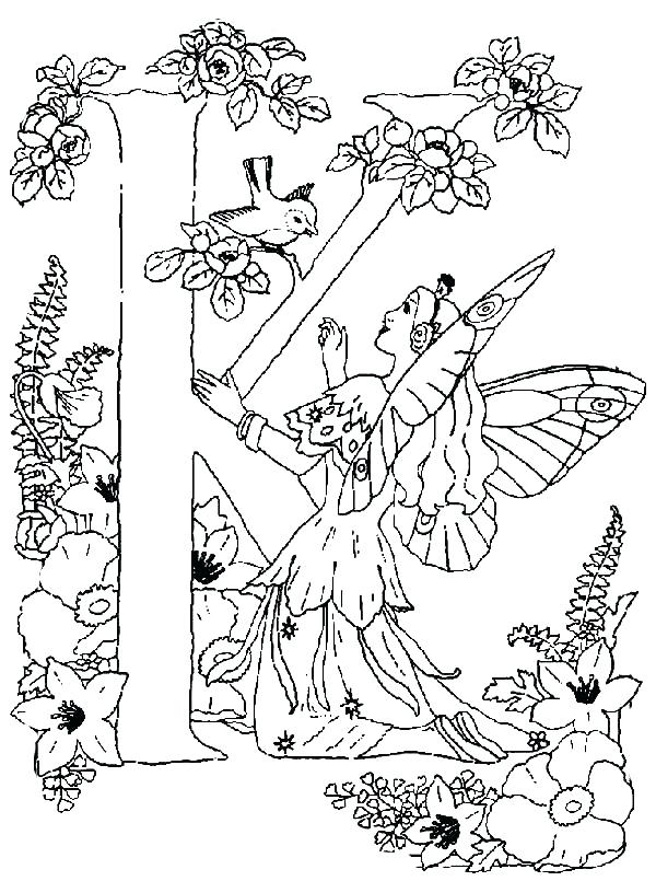 600x805 Letter K Coloring Page Letter K Coloring Pages Letter K In Nature