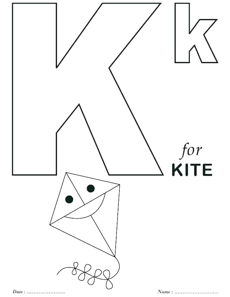738x954 Letter K Coloring Sheets Kids Learn Letter K Coloring Page Letter