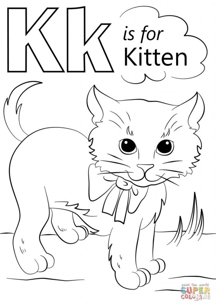 724x1024 New Letter K Coloring Pages 32