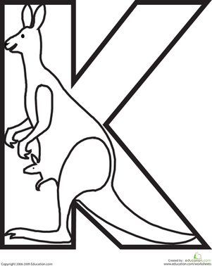 301x378 Letter K Worksheet