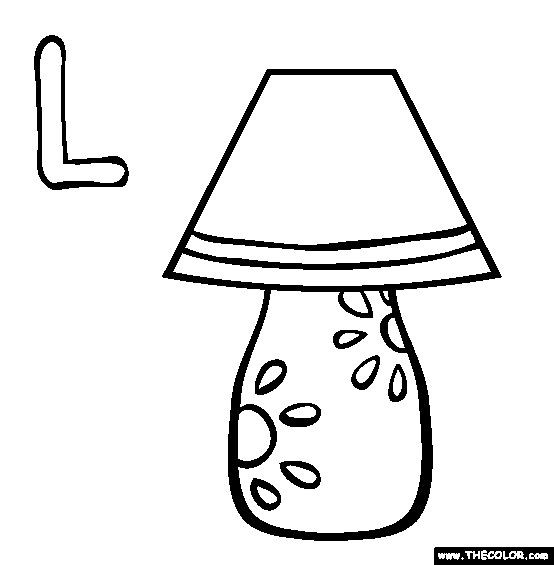 Letter L Coloring Pages
