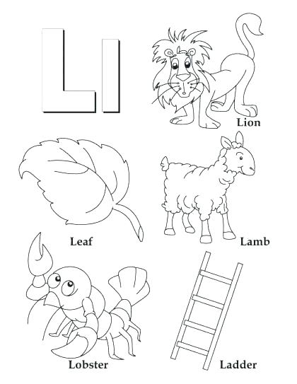 420x543 Letter L Coloring Page Letter Letter N Coloring Pages Free